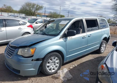 2009 Chrysler Town & Country Lx из США, поврежденный, VIN 2A8HR44E39R570110